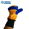 china wholesale working cow leather safety gloves for garden construction forest