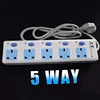 cheap wholesale British 3m wire 220v extension socket/power strip with switch
