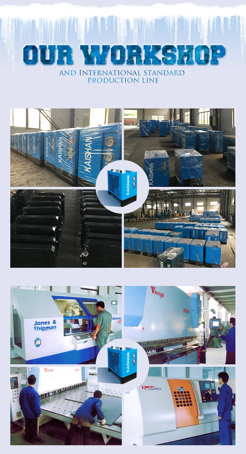 Industrial electric refrigerated compressed air dryer for 15hp air compressor