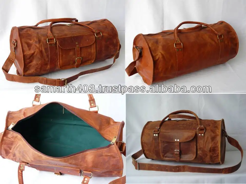 leather sports bag