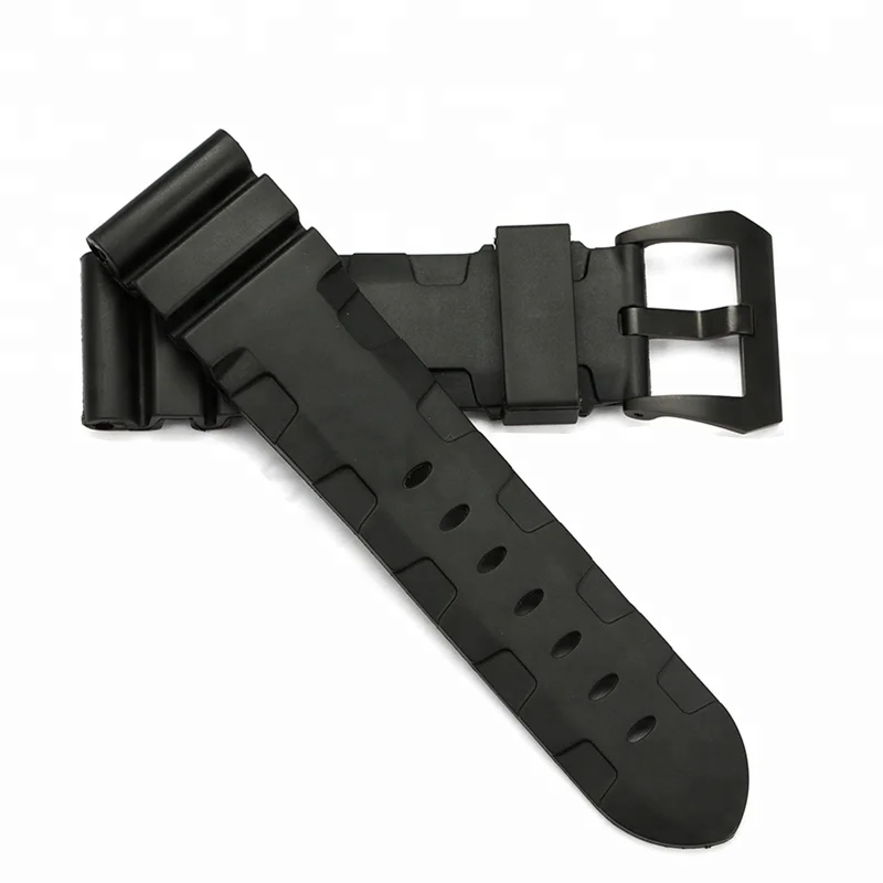 

Wholesale 24mm/22mm Soft Waterproof Diver Rubber 24mm Watch Strap for Panerai Silicone Watch Band