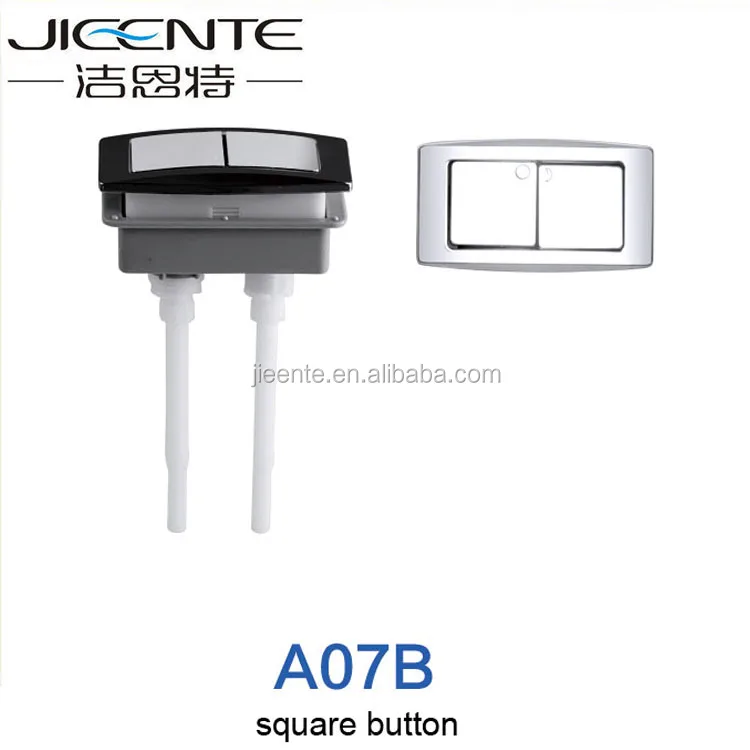 
Bathroom Accessory Chrome Rectangle Toilet Push Button 