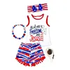 4th of july girls outfit set Independence day children clothes