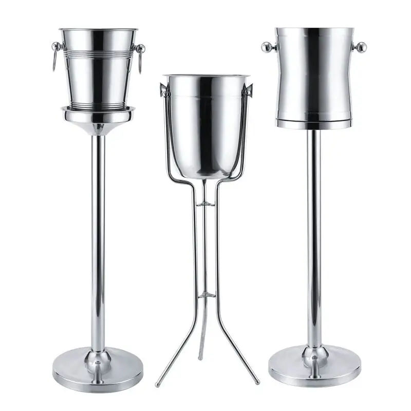 New Promotional Banquet Party Bar Products Portable Metal Stainless Steel Ice Holder Hotel Cold