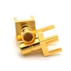75ohm SMB male plug PCB mounted rf connector