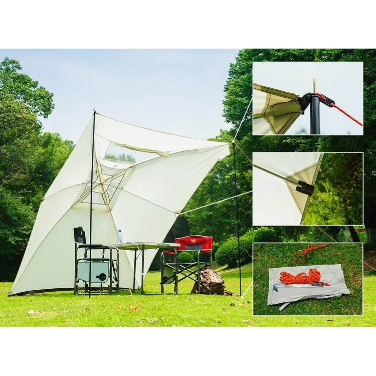 Easy Set Up Camping Car Awning Camper Trailer Roof Top Family Tent For