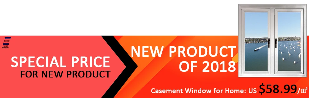 Hot China factory price import aluminium casement window 