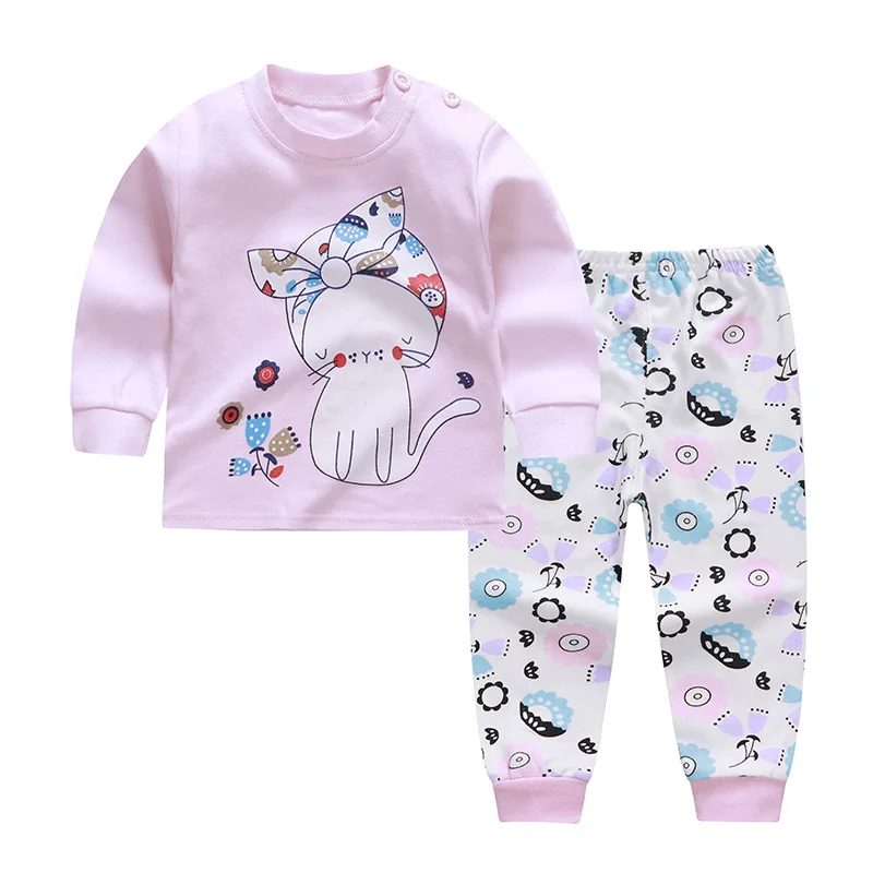 

Autumn collection of children's underwear set of pure cotton autumn pajamas, Picture