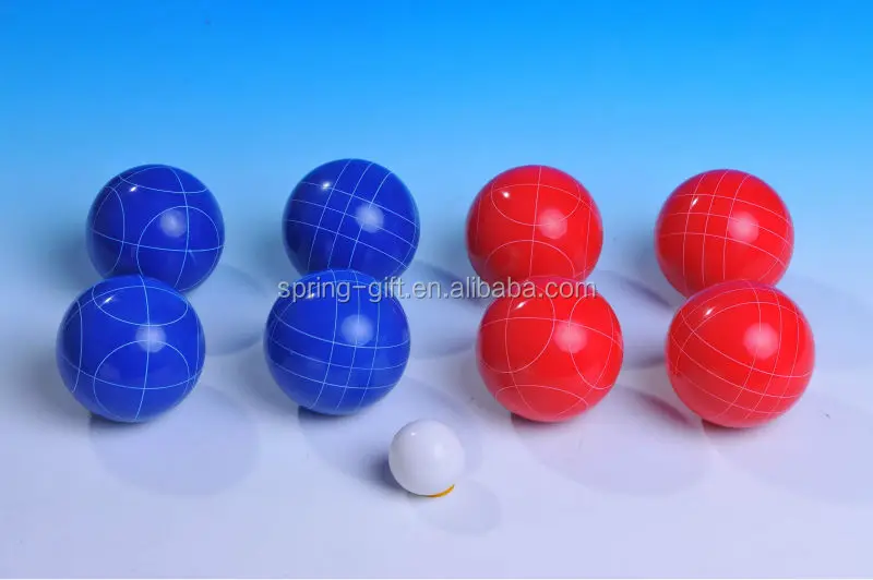 Outdoor Harvil Bocce Ball Set. Includes 8 Polyresin Balls,1 Pallino Ball 1 Nylon Zipup