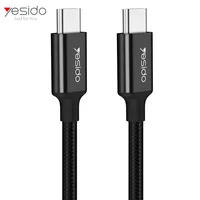 

Fast Charging Nylon Braided Pd 3.0 3A usb C Cable Mobile Phone Dual Type-C Data Cable