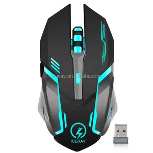 Built-in Battery Noiseless Click USB 6D 2.4Ghz Gaming Wireless Rechargeable Mouse