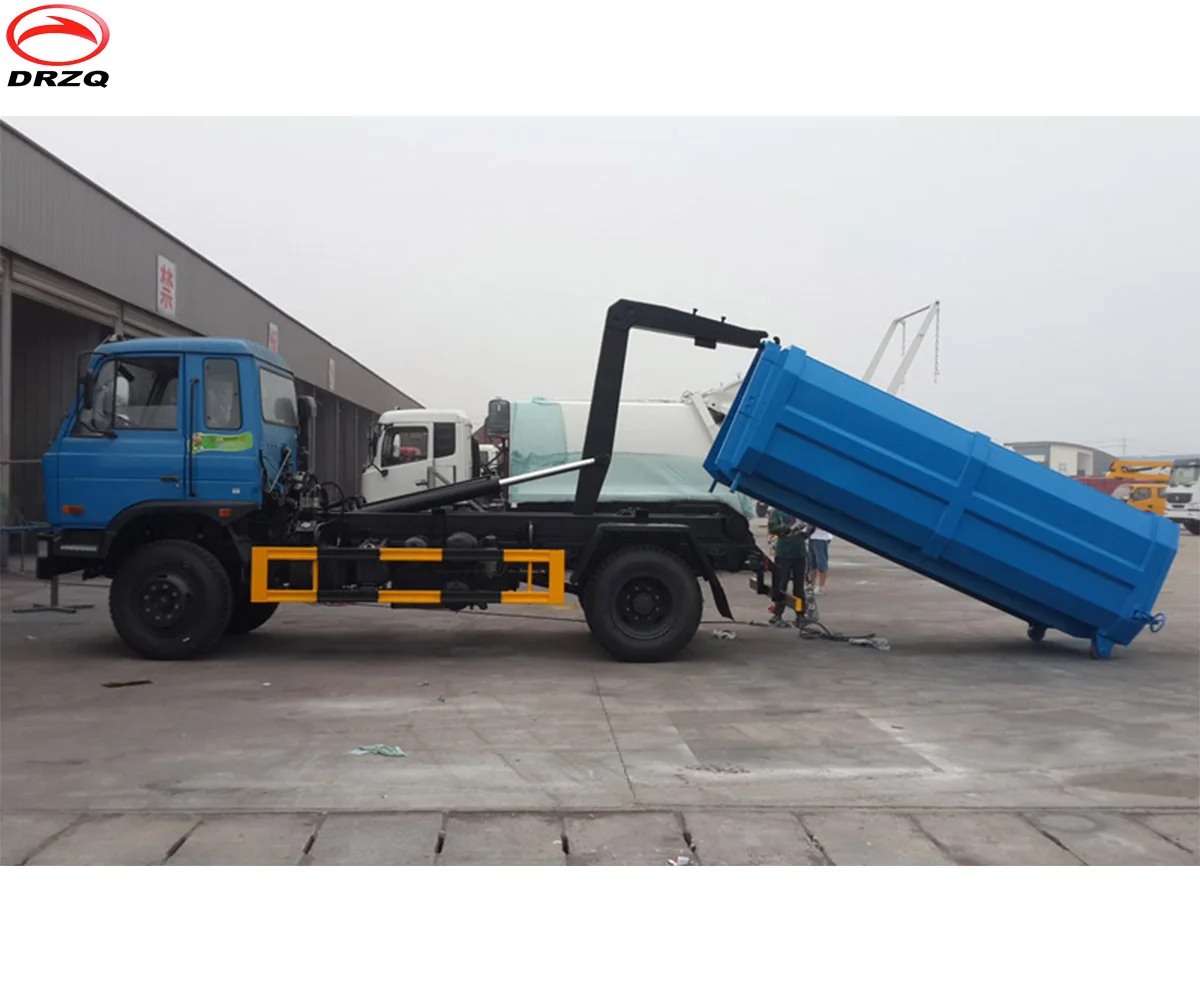 10000 Liters Large 4*2 Dongfeng Chassis Hydraulic Hook Arm Lift System