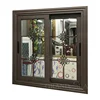 Best price professional producer bronze color sliding windows with fly screen