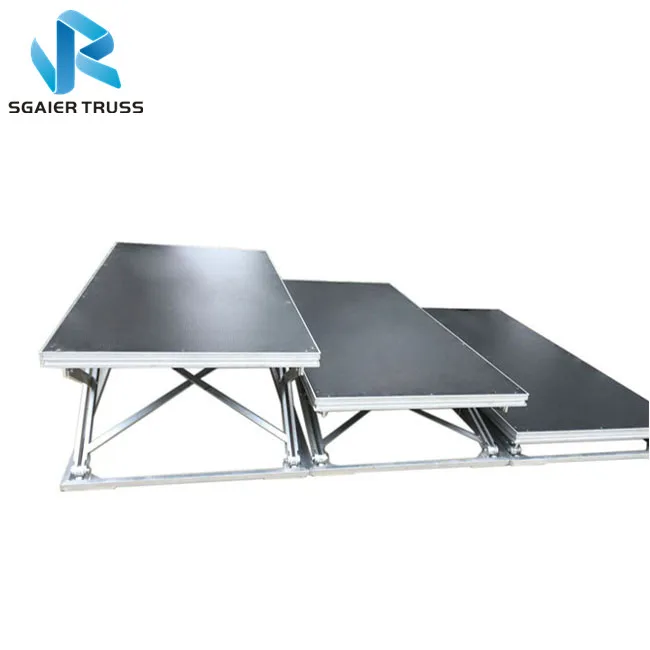 1*2m Aluminum X Folding Concert Scissor Stage for Events