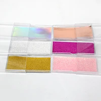 

Private Label Lash Organizer Empty Eyelashes Packaging Acrylic Boxes with Different Glitter Paper Color For 3D Mink Eyelash