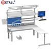 used stainless steel fish cleaning corner work table drawers