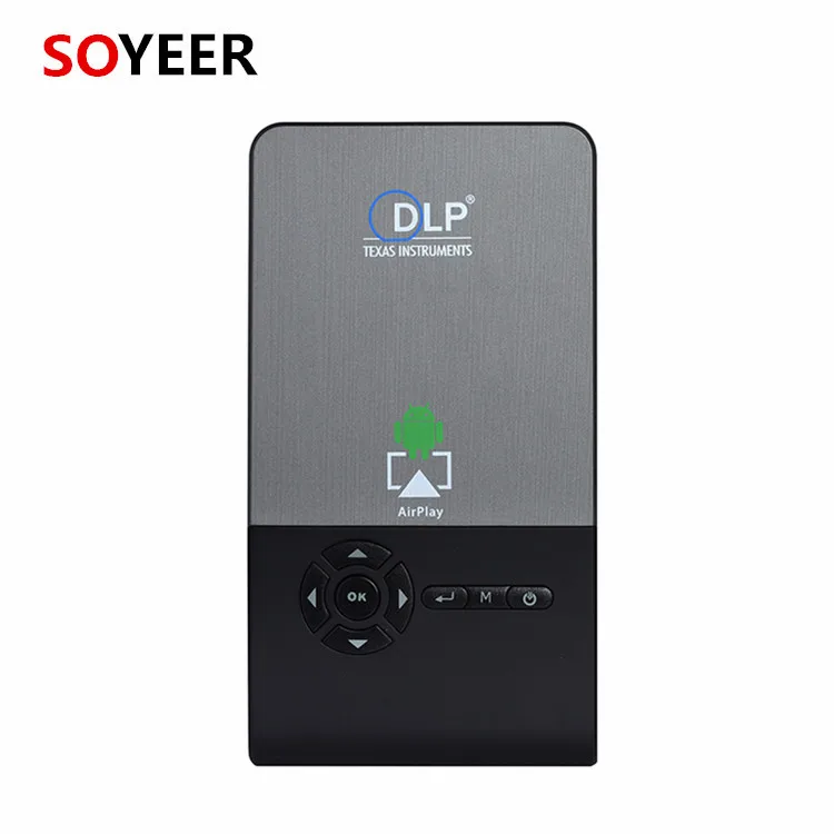 Selling! DLP mini projector C2 rk3128 1+16G 1000lums with LED Light quad core tv box dual band wifi  projector