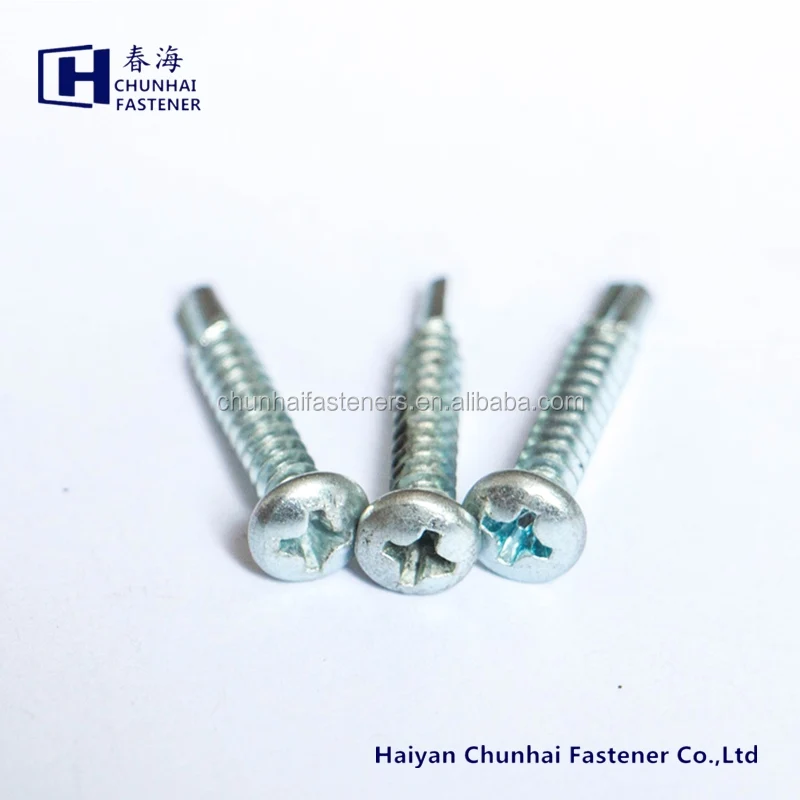 
tornillos pan head self-drilling screw pillips zinc plating DIN7504N 