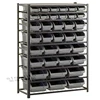 Luoyang STEELITE factory sale storage 36-bin chrome wire rack shelf bin system metal