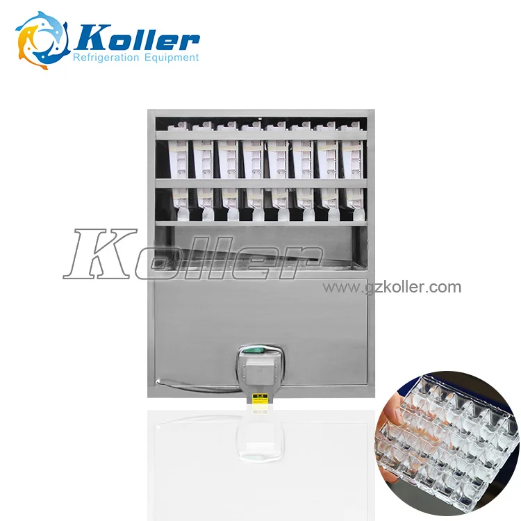 Small Countertop Bar Ice Maker Stainless Steel Block Square Bullet