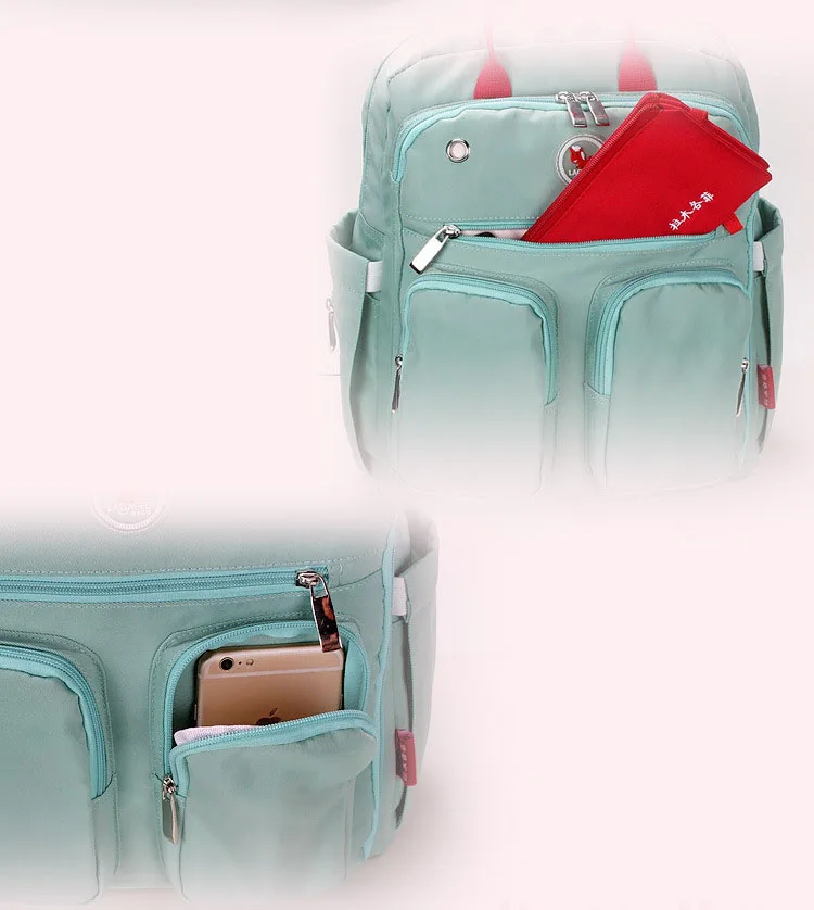 Hot Sale Fashion High Quality Multifunction Travel Waterproof Backpack Mummy Baby Diaper Bag