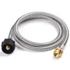 5FT Stainless Braided Propane Adapter Hose