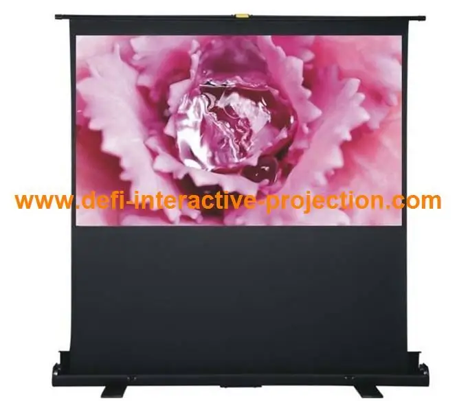 

Portable floor up projector screen portable 16:9 100 inch