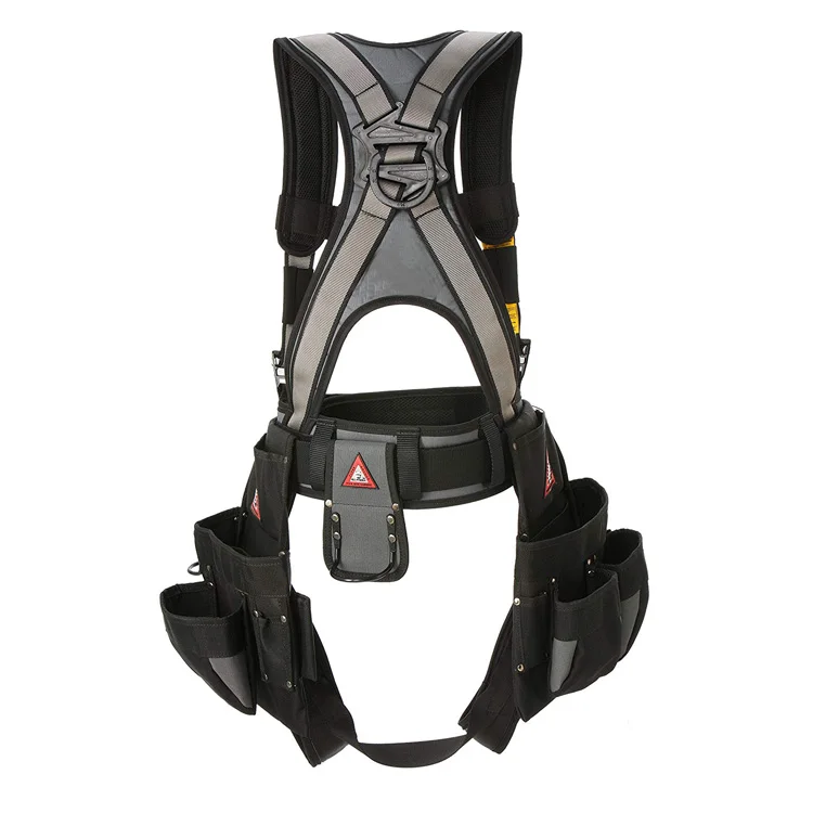 
Handy Construction Fall Protection Full Body Harness Safety Tool Bag Combo 