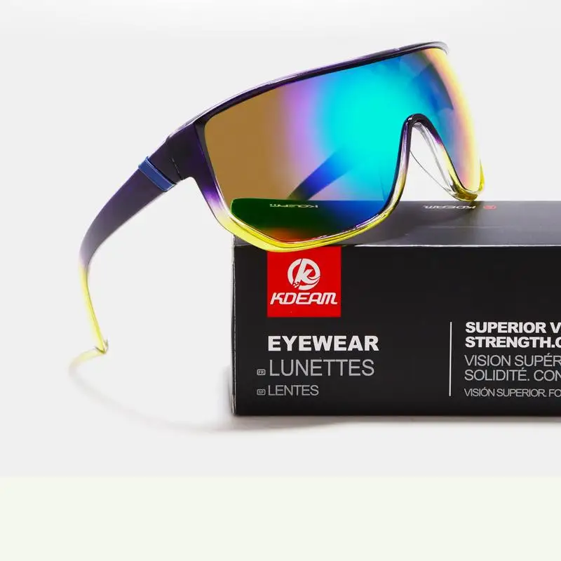 

KDEAM oversized big sunglasses goggles windproof riding cycling sun glasses KD100