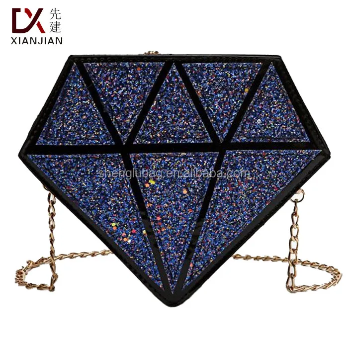 

Xianjian High School College Campus Students Girls Latest Designs Laser Sequin Diamond Unique Style Pu Shoulder Crossbody Bag