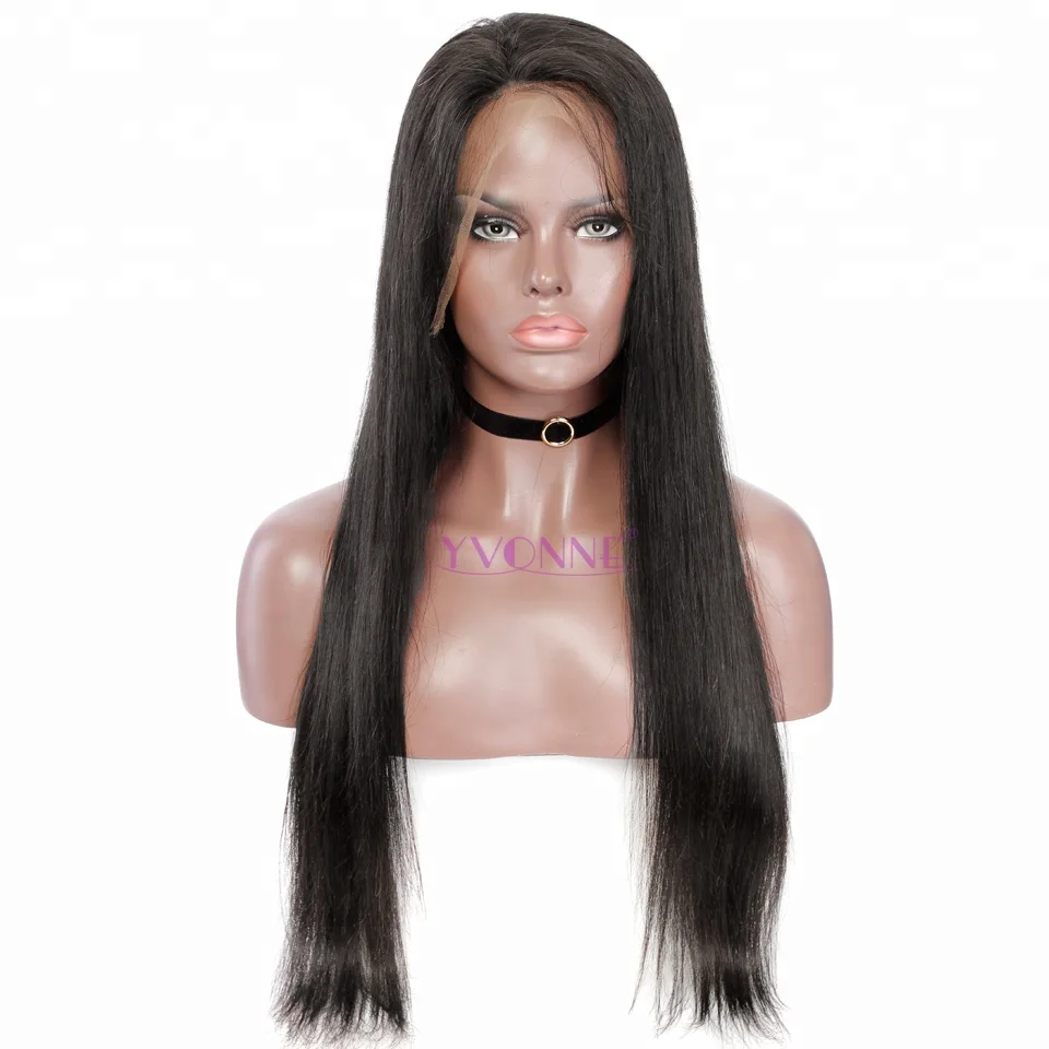 

Straight Virgin Human Hair Full Lace Wigs For Black Women