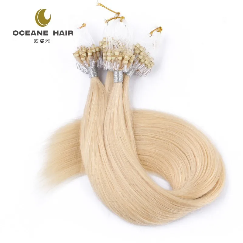 Brazilian Micro Ring Loop Hair Extensions Thick Soft Nano Hair