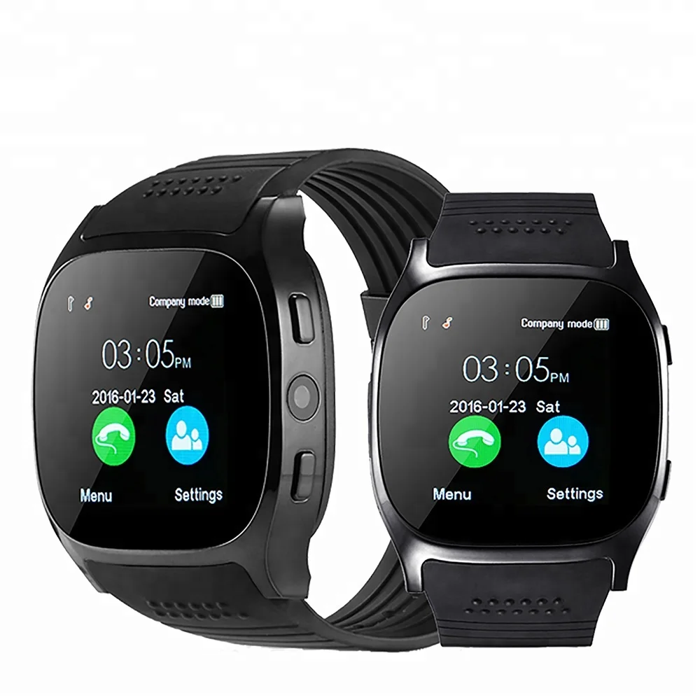 

Hot Sale T8 Smart Watch Support SIM TF Card With Camera Sports Wrist twatch Music Player