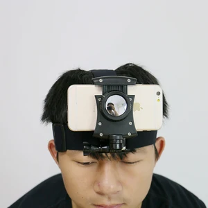 Universal Phone Helmet Head Strap Mount