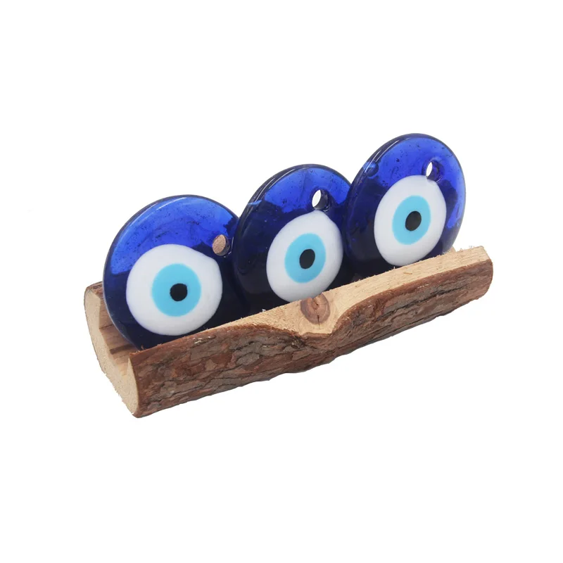 

Wholesale-40MM Turkish Glass Evil Eyes Talisman Pendants Lucky Eye Charm protection amulet DIY Jewelry Accessories Free Shipping, Blue lucky eye