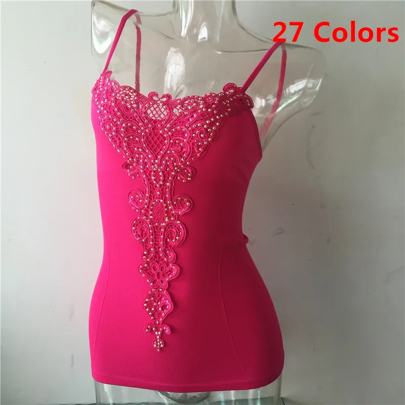 

New Women Seamless Camisoles Long Tank Tops Mini Dress Underwear Active Casual Lady Cami Vest Embroidery Floral Tanks 27 Colors, As per your request