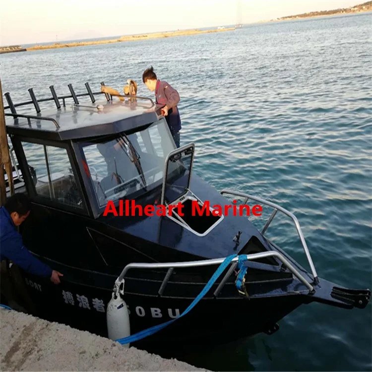 
Allheart Shark Cuddy Cabin 6.5m/21ft Aluminum Fishing Boat for Sale in China with CE Certification 
