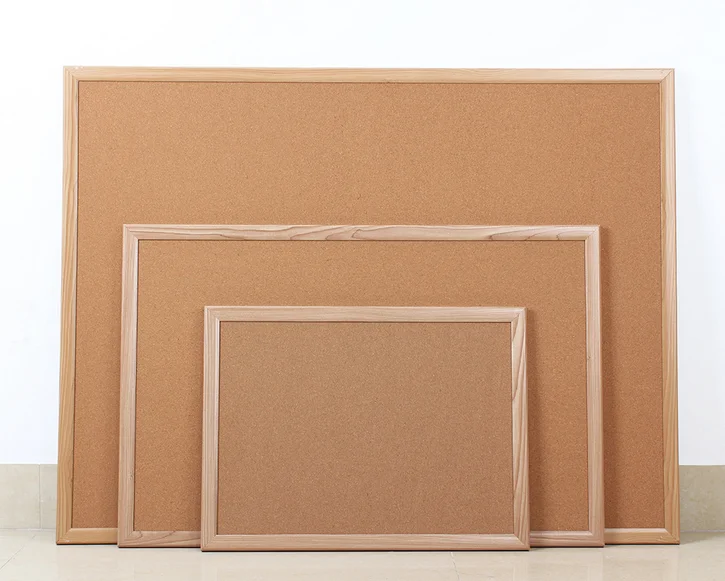 Customized Framed Wall Mounted Cork Board,Cork Board Message Buy