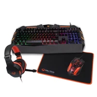 

keyboard and mouse gaming Good Quality Backlit Gaming Keyboard Mouse Headphone And Mouse Pad