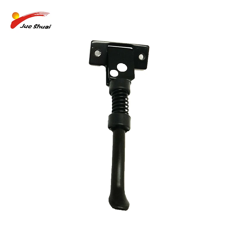 

single leg road bike kickstand pedal kickstand with bracket and spring electric scooter bicycle parts accessories, Black