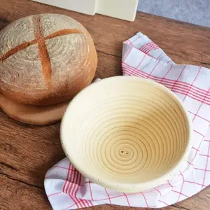 25cm Large Round Bannetons Brotforms Bread Proving Basket F 1000g Dough