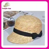 wholesale china outdoors straw hats with visor pattern