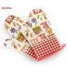 Golden Brand Canvas Printed Cotton Material Oven Glove