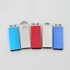 Mini Metal USB Flash Drive Promotional Metallic Push down USB Flash Drive 2.0 with key chain hold