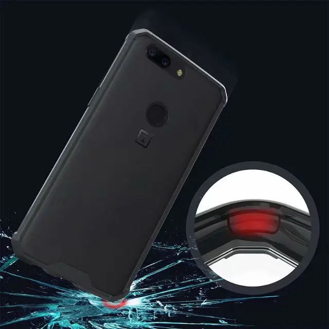 Transparent shockproof hybrid knight case cover armor Slim Armor TPU+PC phone case for 1+5 T 1+6