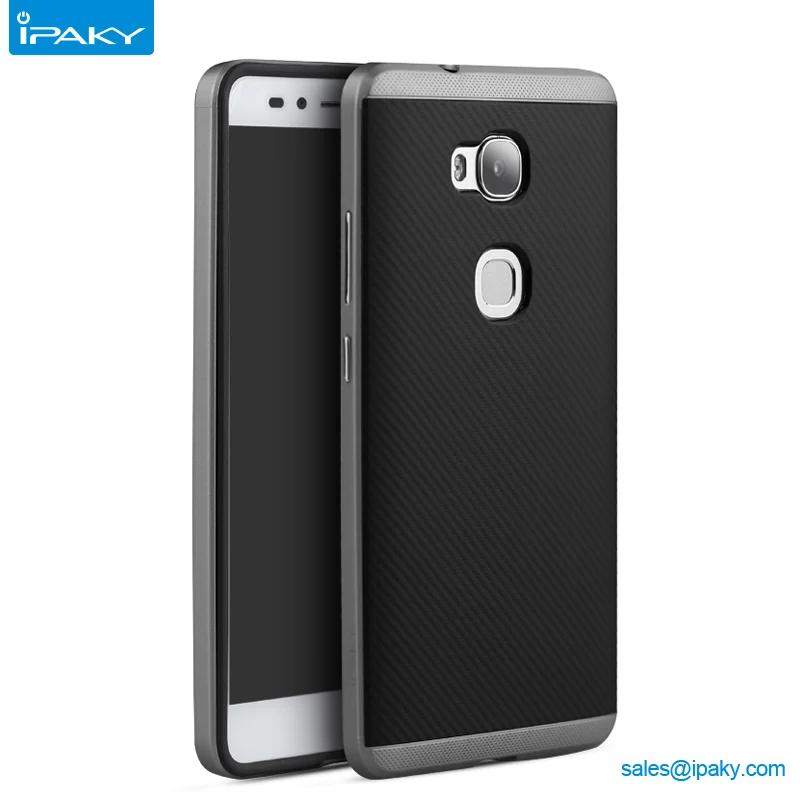 

Wholesale IPAKY PC Bumper TPU cellphone Back Case for Huawei Honor Play 5X Honor 5X, Gray;silver;golden;rose gold