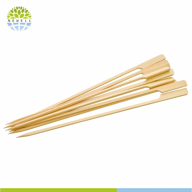 

Direct factory logo bamboo flat skewer for seafood, N/a