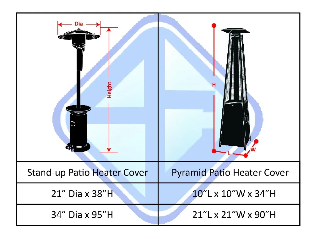 Outdoor Dust Protection Gas Patio Heater Covers Gas Patio Heater