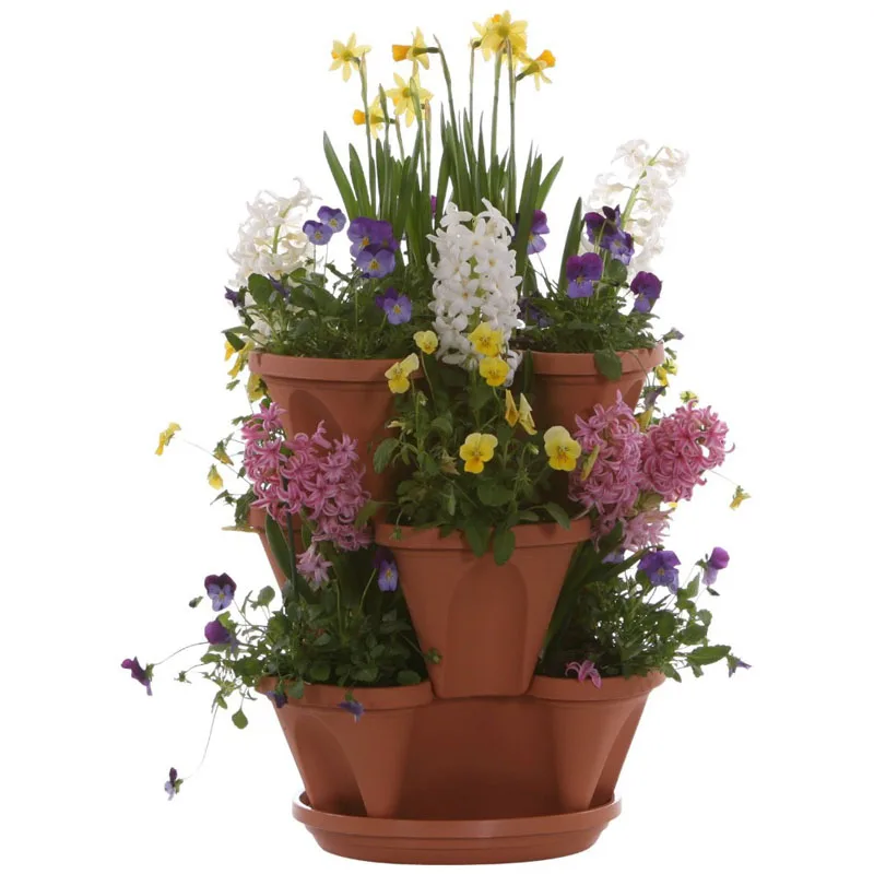 Tieredapproach Garden Planters Pot Vertical Can Be Stacked Flower Pot