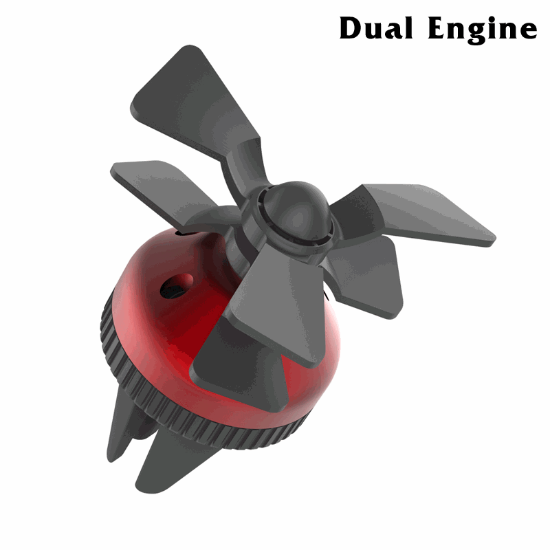 Dual Propeller 2018 New Automobile Car Air Freshener Aroma Diffuser